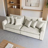Sofá de 2 cuerpos Atualittá Tela Beige - 2.14M