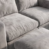 Sofá Modular 2 Cuerpos con 2 Poufs Conecta