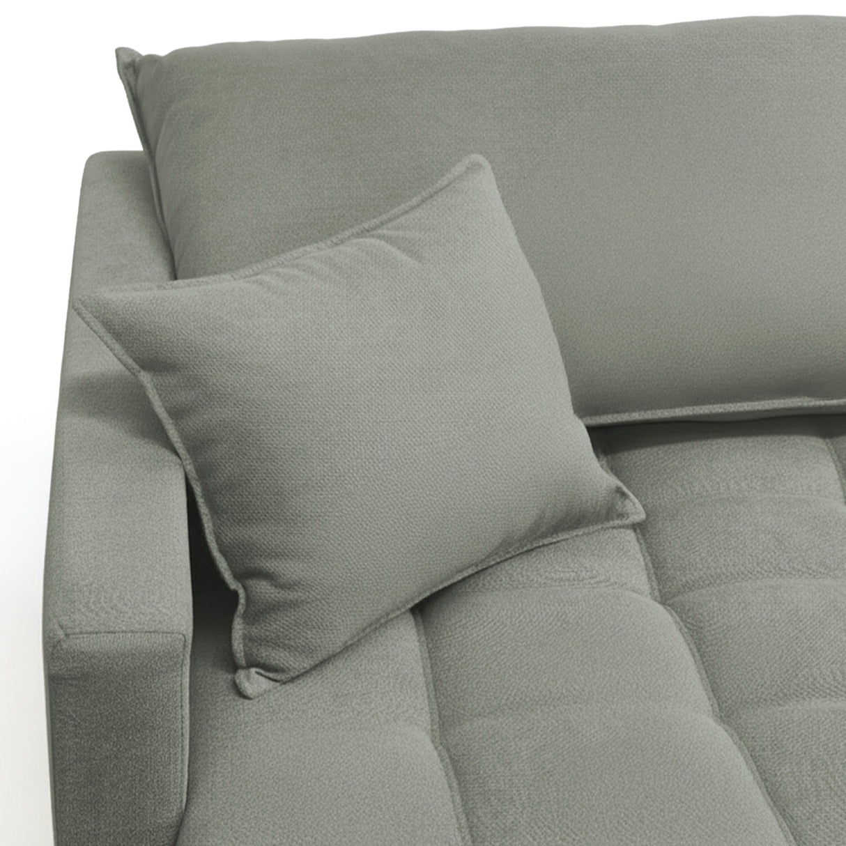 Sofá cama tres cuerpos color verde musgo 