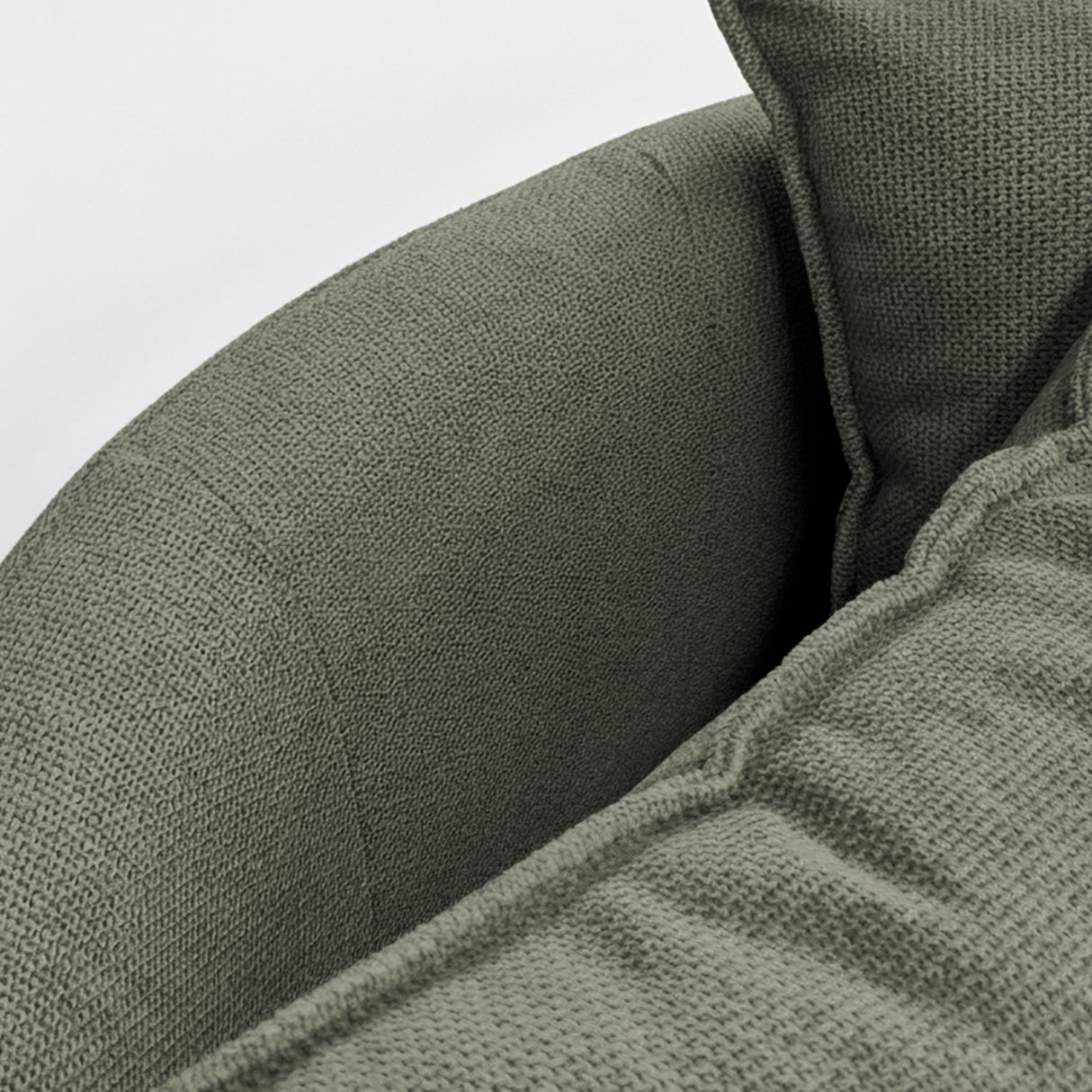 Poltrona giratoria color verde musgo