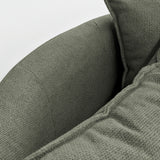 Poltrona giratoria color verde musgo