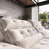 Sofá 2 Cuerpos Prediletto Tela Beige - 2.60m