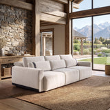 Sofá 3 Cuerpos Rizzonte Tela Beige - 2.76m