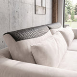 Sofá 2 Cuerpos Moenia Tela Beige - 2.22m a Confección