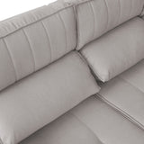 Sofá extensible y reclinable de 3 cuerpos tela chenille color café