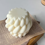 Vela de Cera Blanca Nudo Giratorio