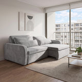 Sofá 2 cuerpos Zurich Tela Gris - 2.08m