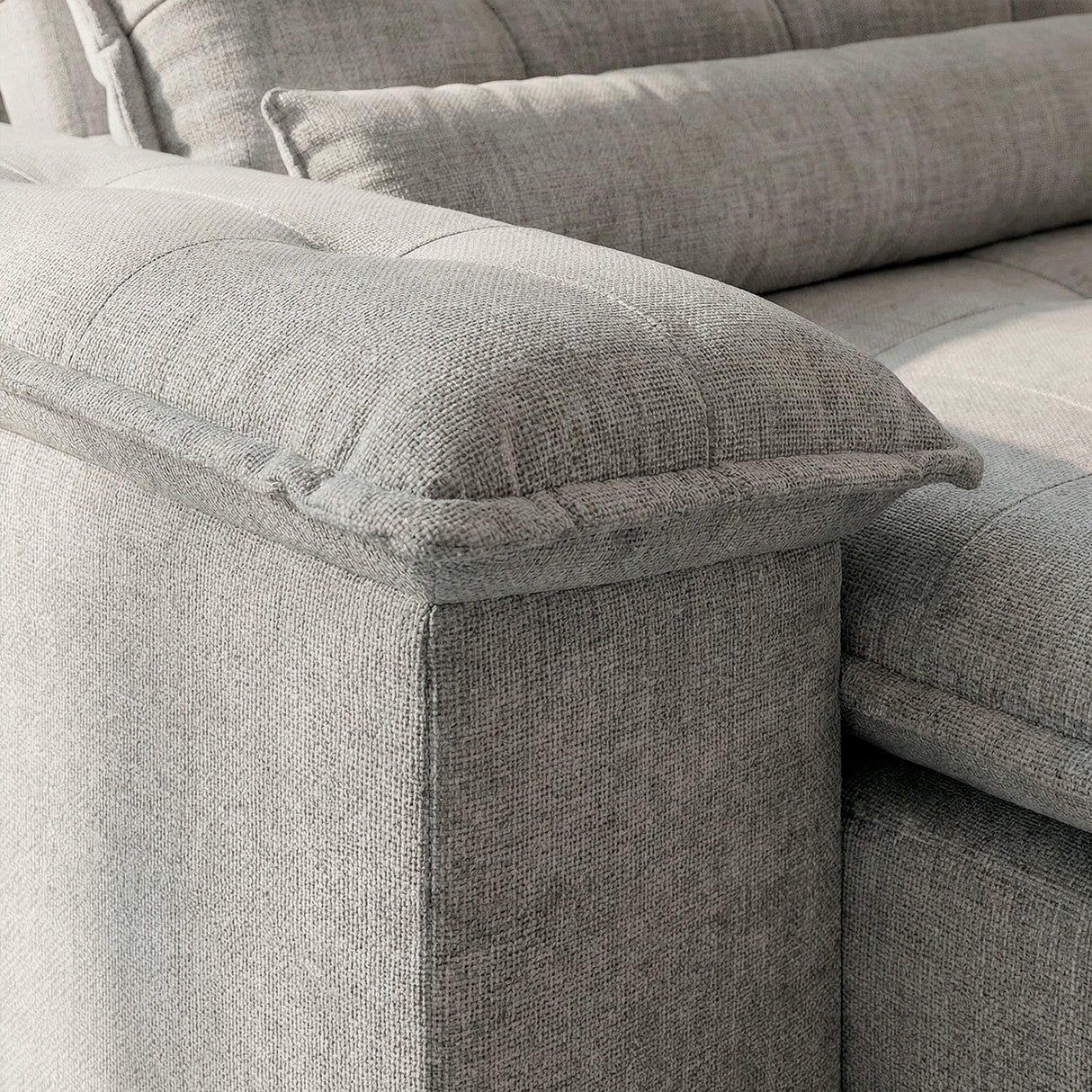 Sofá 3 Cuerpos Prediletto Tela Blanco - 3.60m