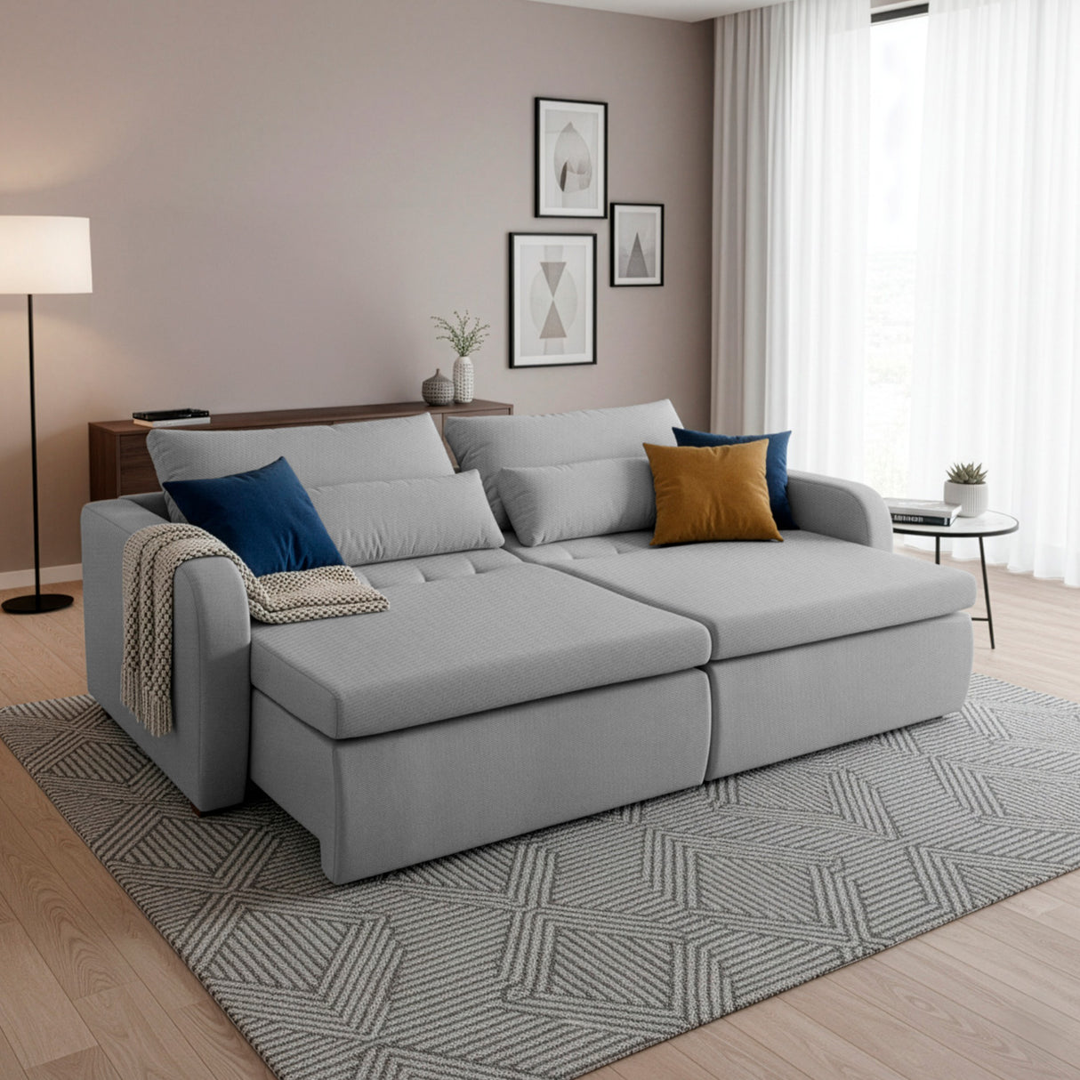 Sofá Cama Zurich 2.48MT Chenille Stock