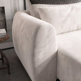 Sofá 2 Cuerpos Moenia Tela Beige - 2.22m a Confección