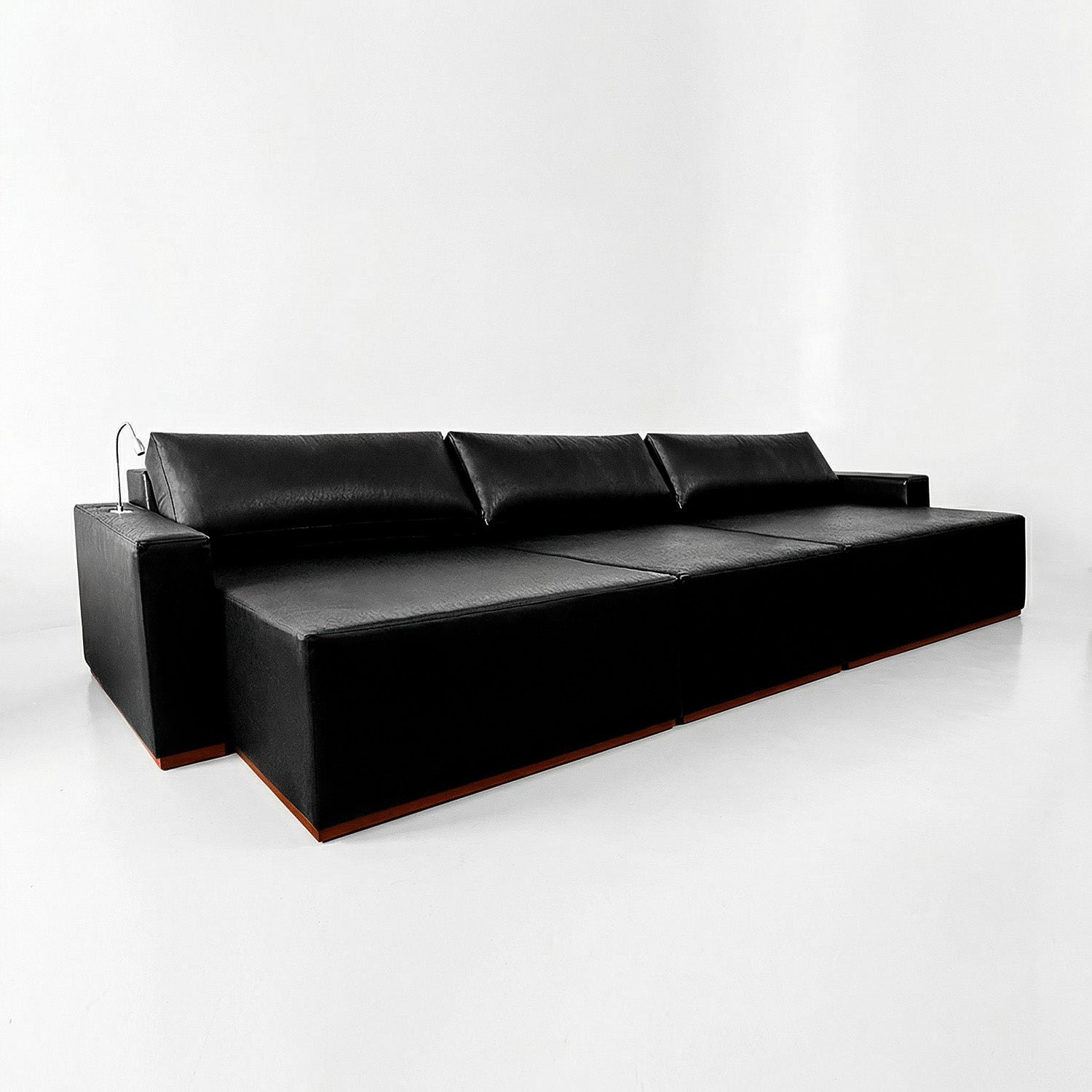 Sofá Extensible Imperial de Eco Cuero con Carga touch y Luminaria