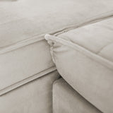 Sofá Extensible y Reclinable Toquio Tejido Arena 2388 Impermeabilizado - 2.04MT Stock