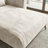 Sofá Seccional 3 Cuerpos Palace con Chaise Longue Derecho Tela Beige - 3.06m a Confección