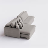 Sofá extensible y reclinable Audax con Pouf