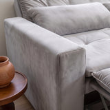 Sofá Cama 2 cuerpos Londres Tela Gris claro - 1.90m