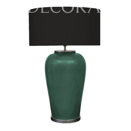 Lámpara de cerámica con pantalla de tela Re Decora