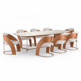 Mesa de comedor Nala y poltrona Renata