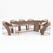 Mesa de comedor Nala y poltrona Renata