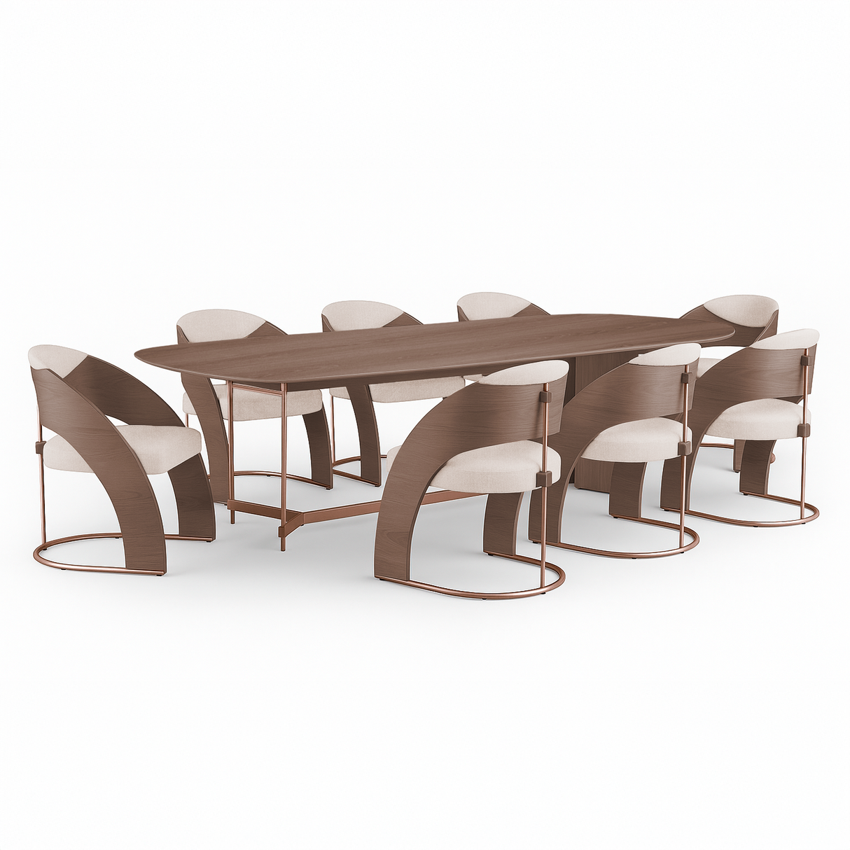 Mesa de comedor Nala y poltrona Renata