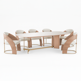 Mesa de comedor Nala y poltrona Renata