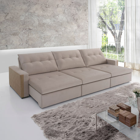 sofá retráctil y reclinable Milano