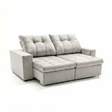 Sofá 2 cuerpos Mónaco Tela Beige - 2.14m