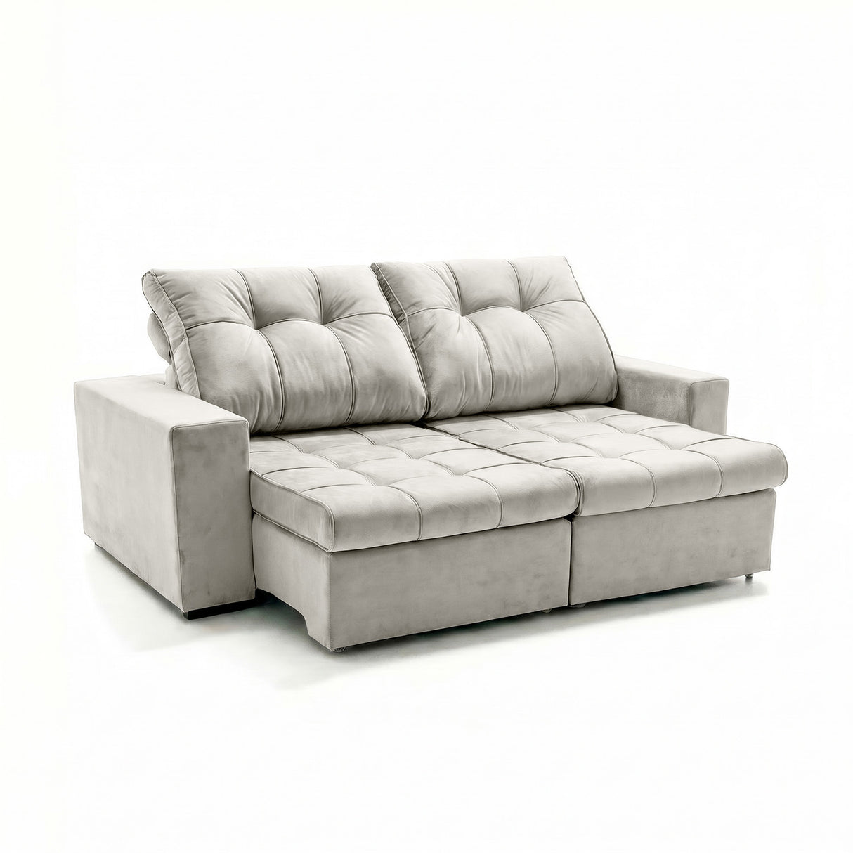 Sofá 2 cuerpos Mónaco Tela Beige - 2.24m