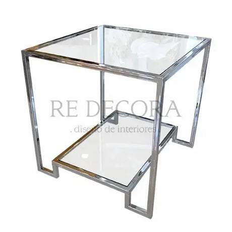 Mesa Lateral Epoque Cromada Re Decora