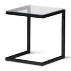 Mesa Lateral Lumi con Vidrio Re Decora
