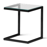 Mesa Lateral Lumi con Vidrio Re Decora