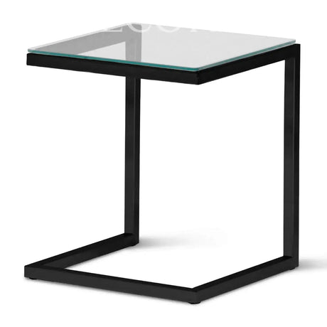 Mesa Lateral Lumi con Vidrio Re Decora