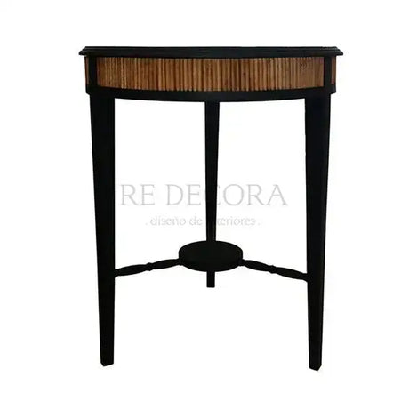Mesa Lateral Redonda Varillas Re Decora