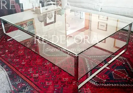 Mesa de Centro N Doble Cristal