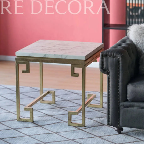 Mesa lateral de mármol Re Decora