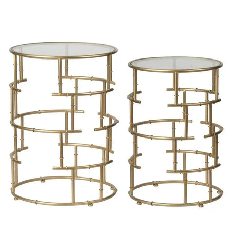 Mesas laterales de vidrio 