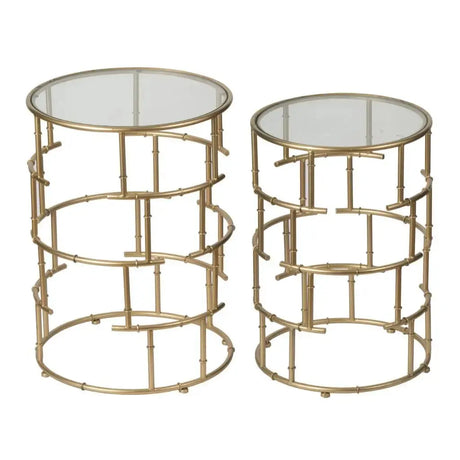 Mesas laterales de vidrio 