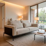 Sofá 2 cuerpos 1.98 metros gris oscuro 2018 Desser