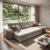 Sofá 3 cuerpos Miami Tela Beige - 3.99m