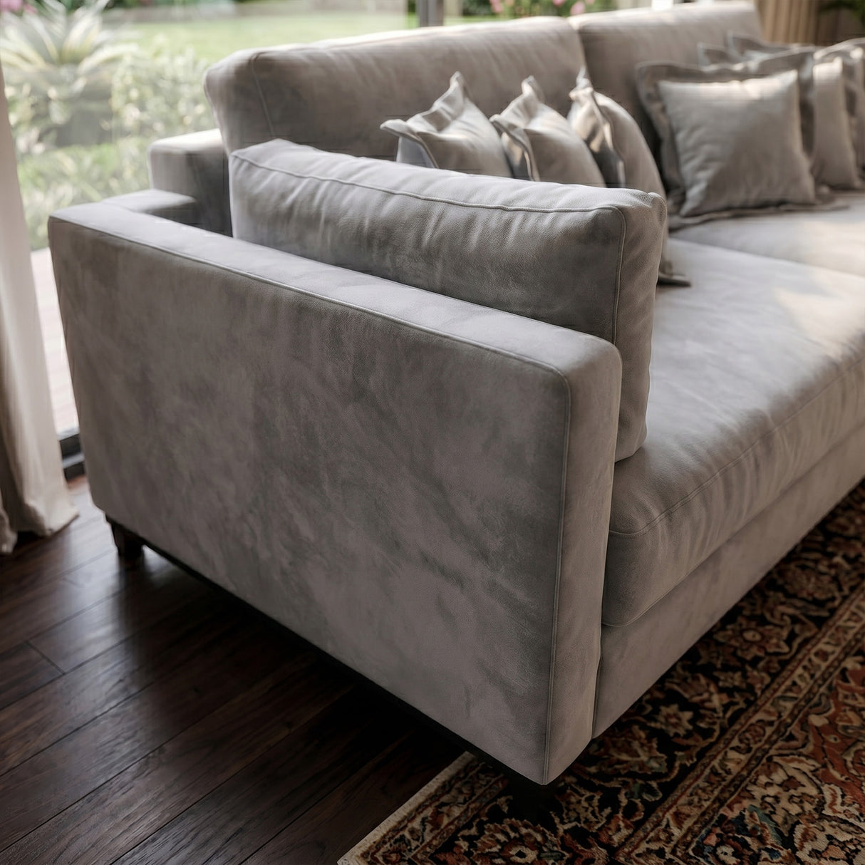 Sofá 2 cuerpos Liberty Tela Gris claro - 1.80m a Confección