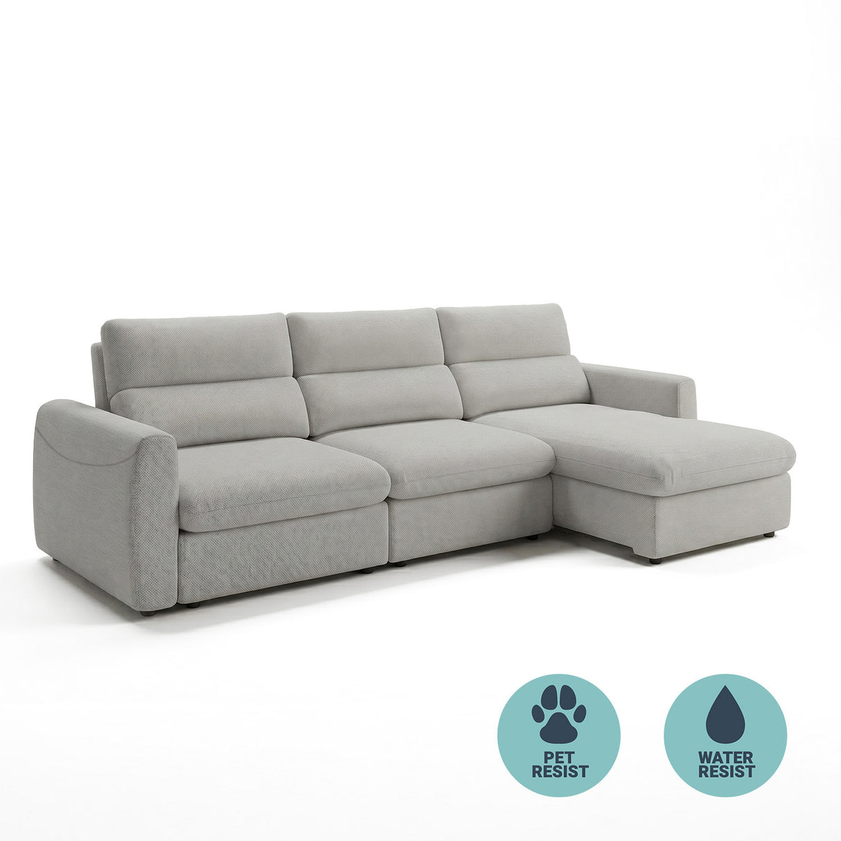 Sofa Extensible y Reclinable Paris Premium Stock