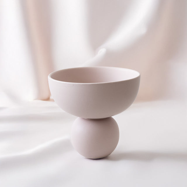 Jarrón semicírculo color rosa / jarrón rosa pastel / jarrón rosa / jarrón decorativo color rosa / jarrón decorativo  semicircular color rosa 