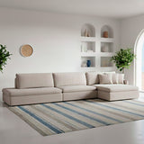 Sofá extensible y reclinable Audax con Pouf