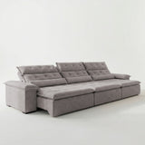 Sofá 3 Cuerpos Prediletto Tela Caramelo - 3.00m