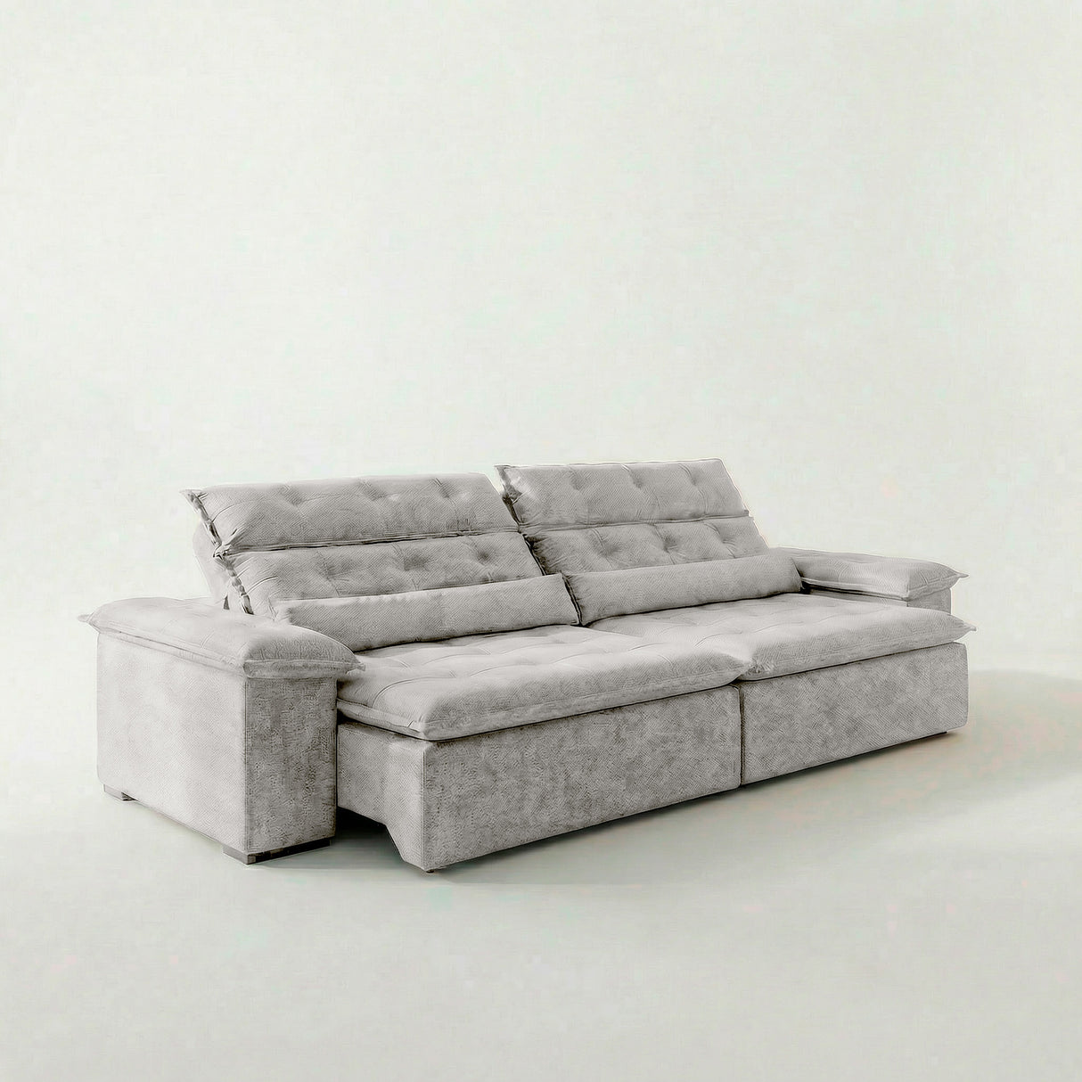 Sofá 2 Cuerpos Prediletto Tela Blanco - 2.20m