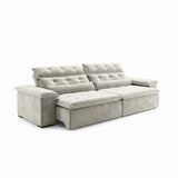 Sofá 2 Cuerpos Prediletto Tela Beige - 2.60m
