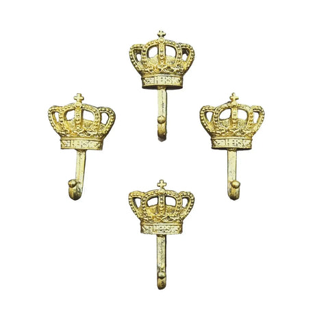 Perchero Corona Dorada Set de 4 Re Decora