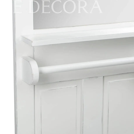 Perchero con Espejo Veracruz Blanco Re Decora