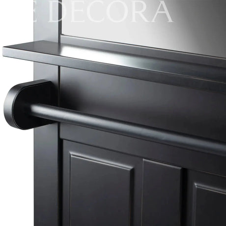 Perchero con Espejo Veracruz Negro Re Decora