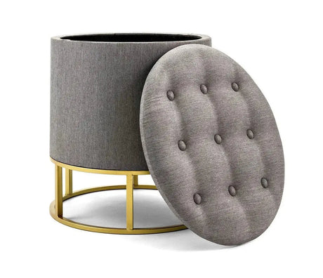 Pouff Piper Gray Ottoman