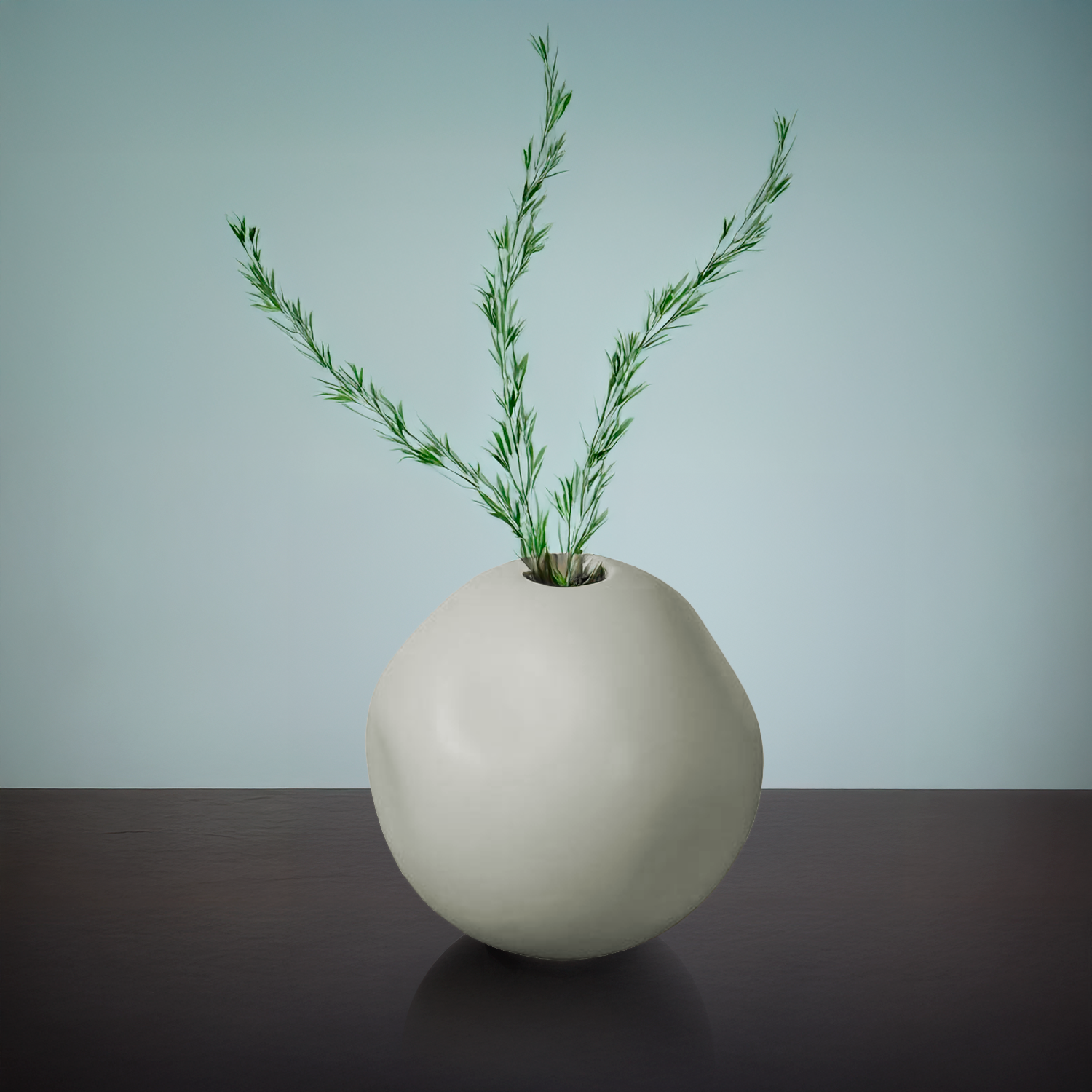 Jarrón de Cerámica Redondo Minimalista Kelida Porcelana